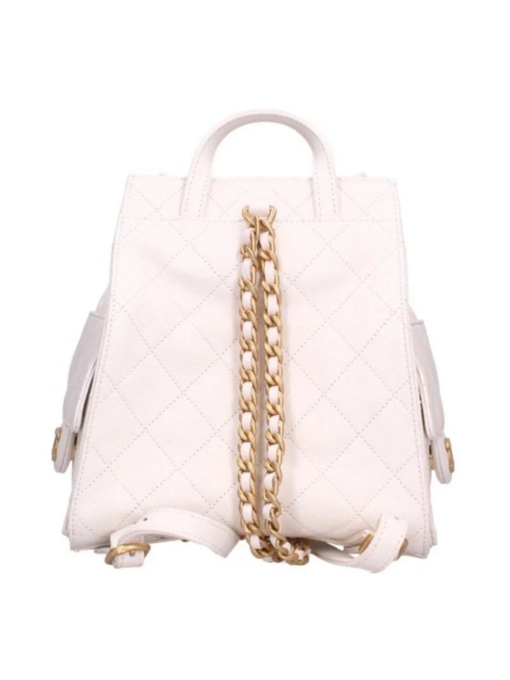 Chanel 25 Medium Caviar Leather Chain Backpack